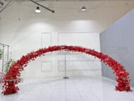 Luxury Wedding Arch And Backdrop Set Artificial Flower Decoration Wholesale Price For Wedding - Image 2
