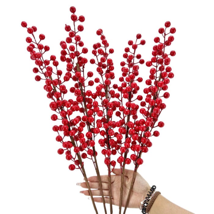 GNW Red Artificial Hypericum Berries LZ-121 - Image 2