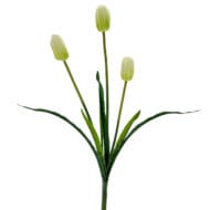 GNW White Artificial Tulips Silk WX-16