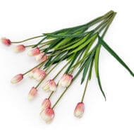 GNW Pink Artificial Tulips Silk WX-17 - Image 3