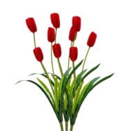 GNW Red Artificial Tulips Silk WX-18 - Image 3