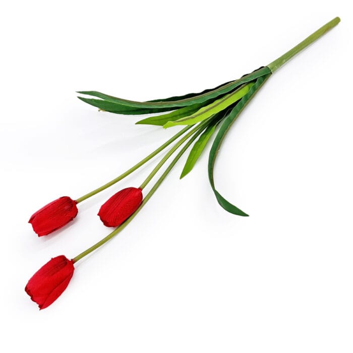 GNW Red Artificial Tulips Silk WX-18 - Image 2