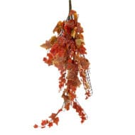 GNW Orange Artificial Ivy Hanging Plant  CT-06