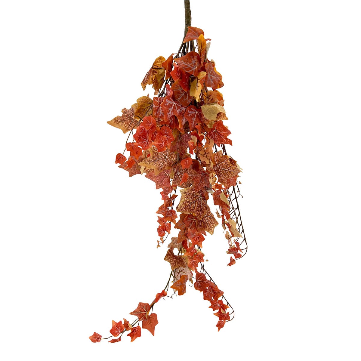 IMG_0220 GNW Orange Artificial Ivy Hanging Plant CT-06 - Image 1