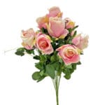 GNW Pink Artificial Spray Roses QZ-01