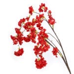 GNW Red Artificial Silk Cherry Blossom Branch CH-29