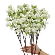 GNW White Artificial Silk Cherry Blossom Branch CH-11 - Image 2