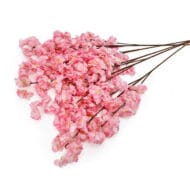 GNW Pink Artificial Silk Cherry Blossom Branch CH-21 - Image 2