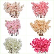 GNW Pink Artificial Silk Cherry Blossom Branch CH-21 - Image 4