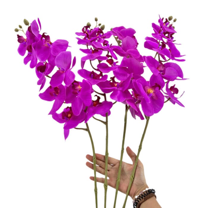 GNW Fuchsia Artificial Orchids Real Touch  YW-15 - Image 3