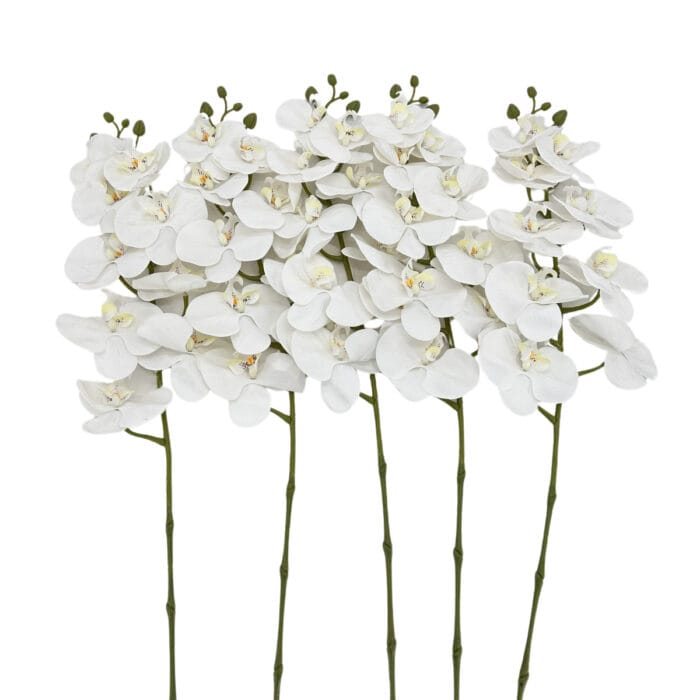 GNW White Artificial Orchids Real Touch YW-11 - Image 2