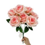 GNW Pink Artificial Spray Roses SJH-02