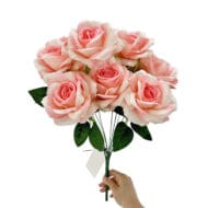 GNW Pink Artificial Spray Roses SJH-02