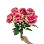 GNW Red Artificial Spray Roses SJH-04