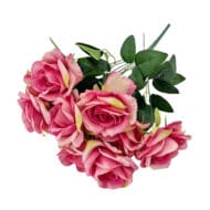 GNW Red Artificial Spray Roses SJH-04 - Image 2
