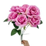 GNW Dark Pink Artificial Spray Roses SJH-05