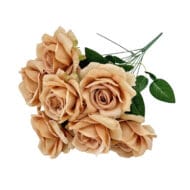 GNW Khaki Artificial Spray Roses SJH-08 - Image 2