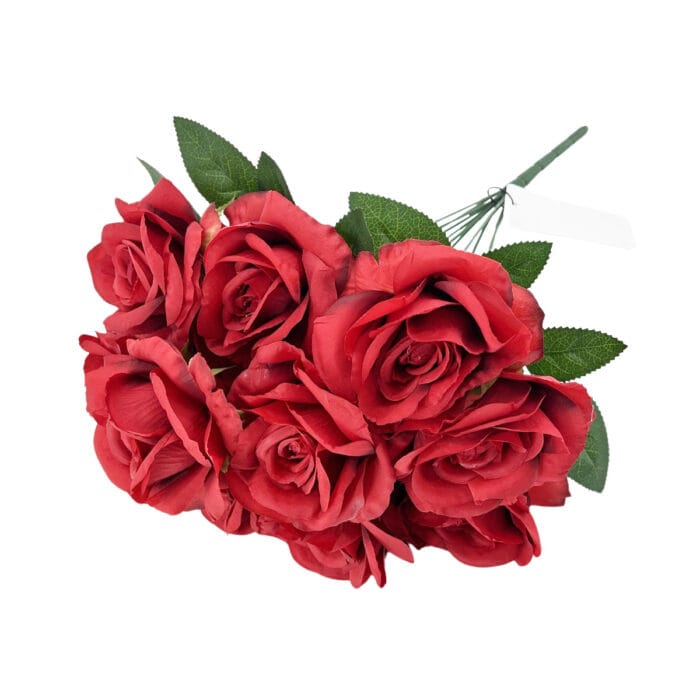GNW Red Artificial Spray Roses SJH-10 - Image 2