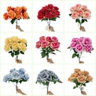 GNW Pink Artificial Spray Roses SJH-02 - Image 3