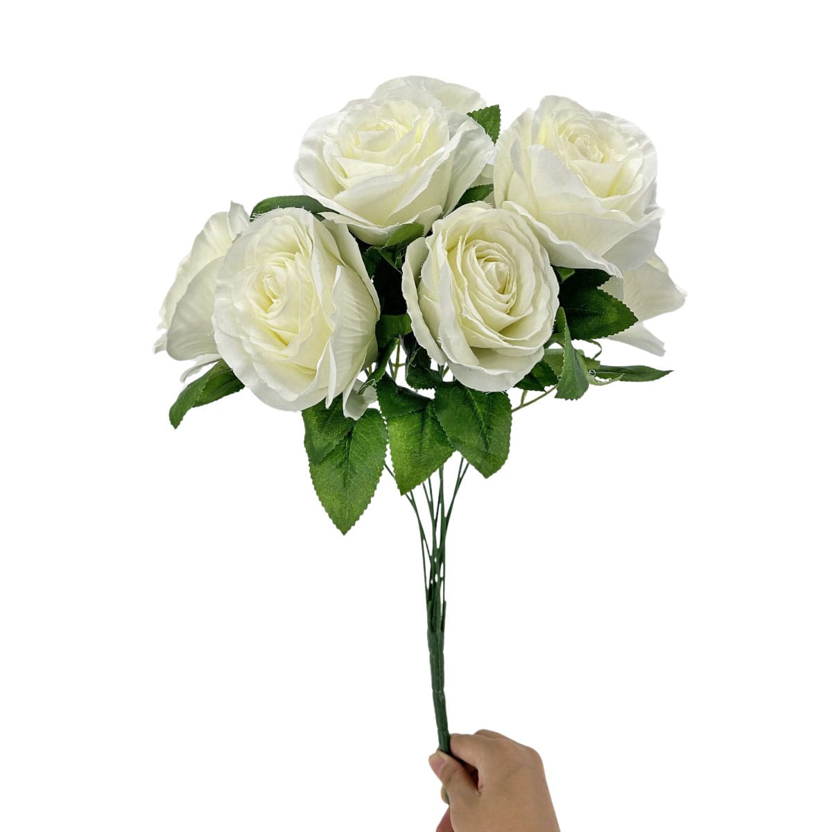 IMG_0989 GNW White Artificial Spray Roses R-31 - Image 1