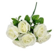 GNW White Artificial Spray Roses R-31 - Image 2