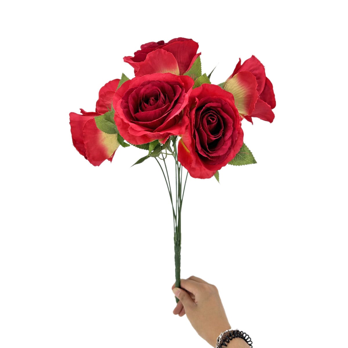 IMG_0996 GNW Red Artificial Spray Roses R-32 - Image 1
