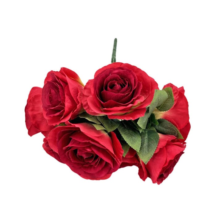 GNW Red Artificial Spray Roses R-32 - Image 2