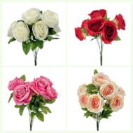 GNW Pink Artificial Spray Roses R-40 - Image 3