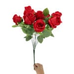 GNW Red Artificial Spray Roses R-33