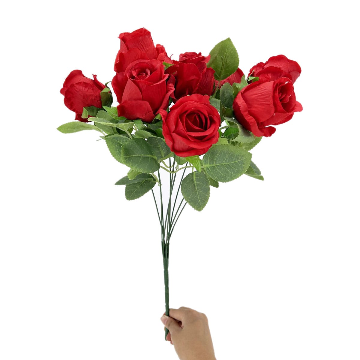 IMG_1015 GNW Red Artificial Spray Roses R-33 - Image 1