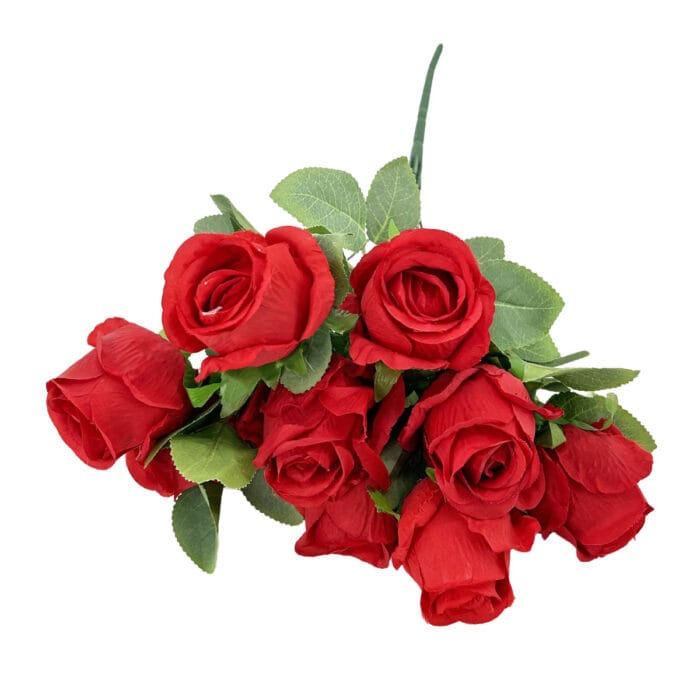 GNW Red Artificial Spray Roses R-33 - Image 2