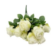 GNW White Artificial Spray Roses R-36 - Image 2