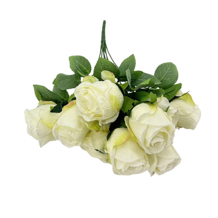 GNW White Artificial Spray Roses R-36 - Image 2