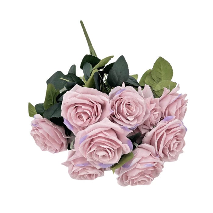 GNW Purple Artificial Spray Roses RX-01 - Image 2