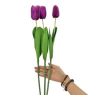 GNW Purple Artificial Tulips Silk SY-06 - Image 2