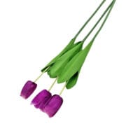 GNW Purple Artificial Tulips Silk SY-06 - Image 3