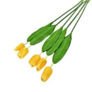 GNW Yellow Artificial Tulips Silk SY-05 - Image 3