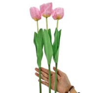 GNW Pink Artificial Tulips Silk SY-02 - Image 2