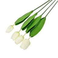 GNW White Artificial Tulips Silk SY-01 - Image 3