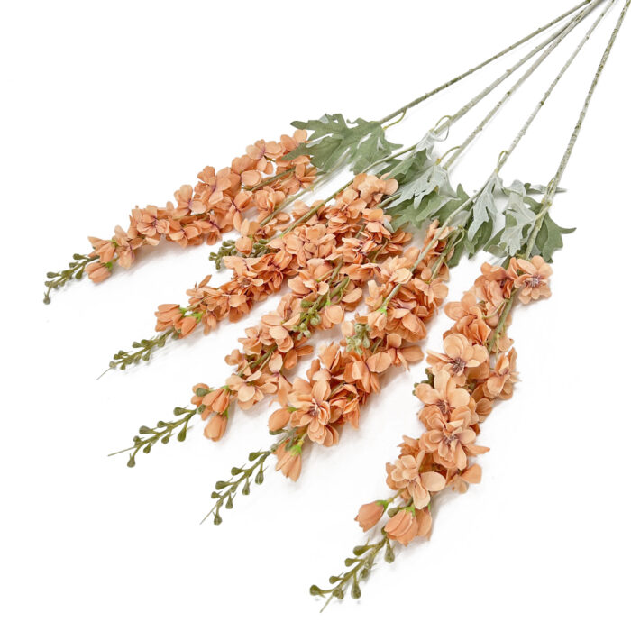 GNW Orange Artificial Delphinium LR-661 - Image 3