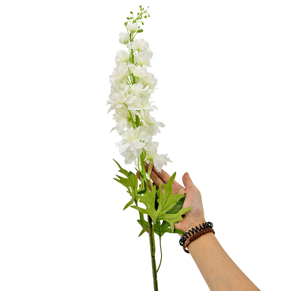 IMG_2584 GNW White Artificial Delphinium WX-118 - Image 1