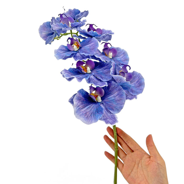 GNW Purple Blue Artificial Orchids Real Touch  YW-35 - Image 3