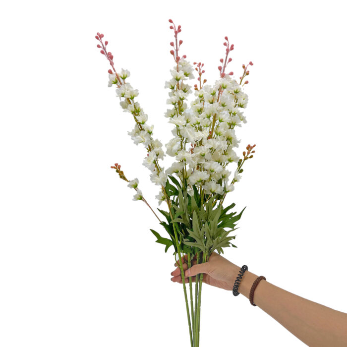 GNW White Artificial Delphinium JM-16 - Image 3