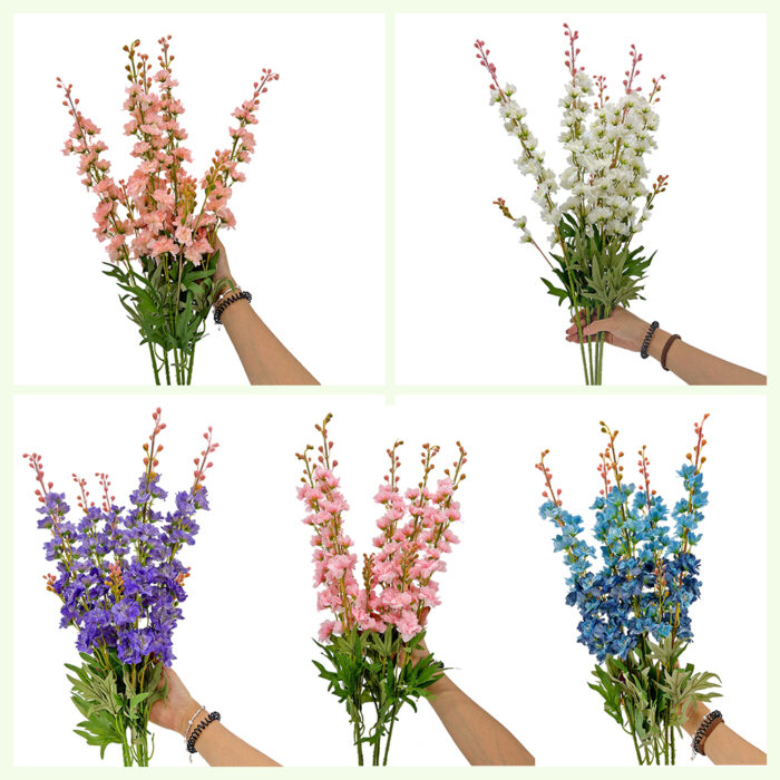 GNW White Artificial Delphinium JM-16 - Image 4