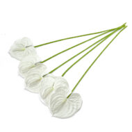 GNW White Artificial Anthurium HTT-29 - Image 2