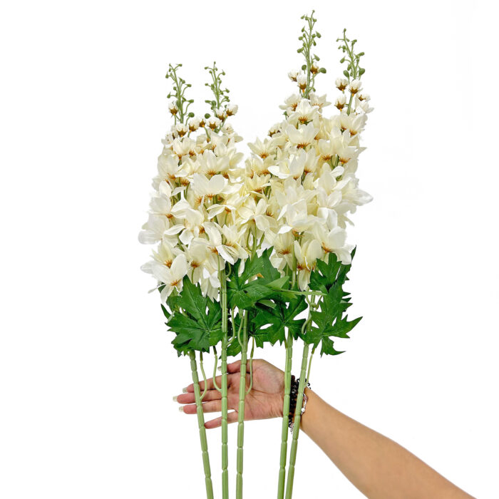 GNW White Artificial Delphinium  LRR-39 - Image 2