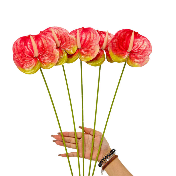 GNW Dark Pink Artificial Anthurium LRR-302 - Image 3