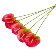 GNW Dark Pink Artificial Anthurium LRR-302 - Image 2