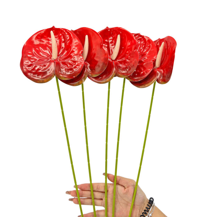 GNW Red Artificial Anthurium LRR-299 - Image 3