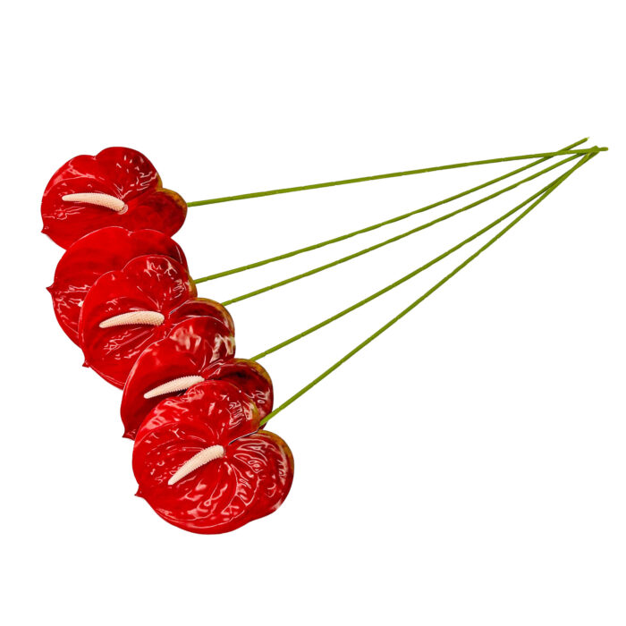 GNW Red Artificial Anthurium LRR-299 - Image 2